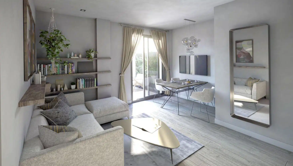 76 viviendas en Las Lagunas de Mijas: Parquet laminado PERGO · Mijas (Málaga)