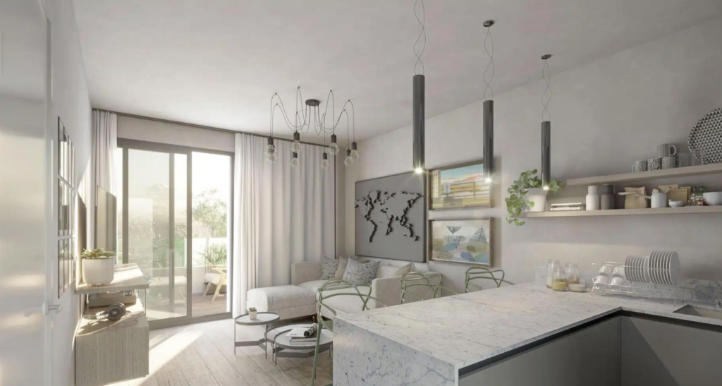 76 viviendas en Las Lagunas de Mijas: Parquet laminado PERGO · Mijas (Málaga)